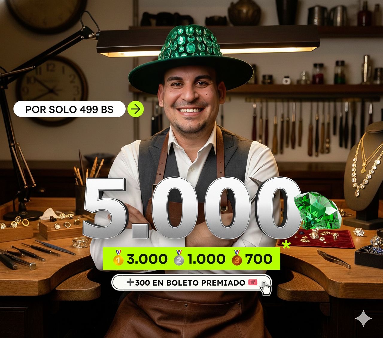 🥇3.000🍀en transferencia🥈1.000 🍀en transferencia 🥉700 🍀en transferencia y 💸 300🍀en boletos premiados🎟️